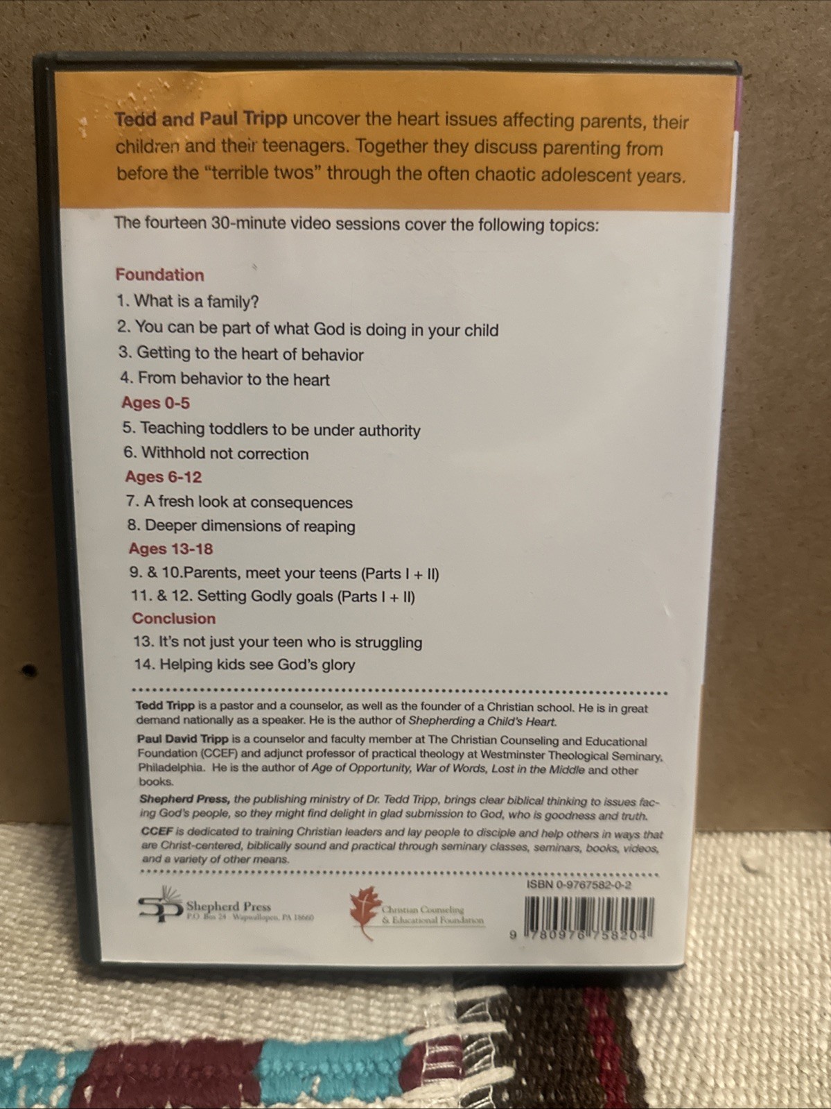The Case for Kids by Tedd & Paul David Tripp (DVD, 2005) Christian Counseling