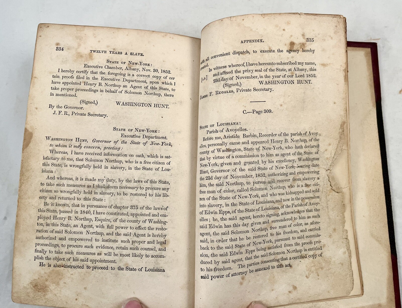 12 YEARS A SLAVE Narrative Of Solomon Northup First Edition 1853