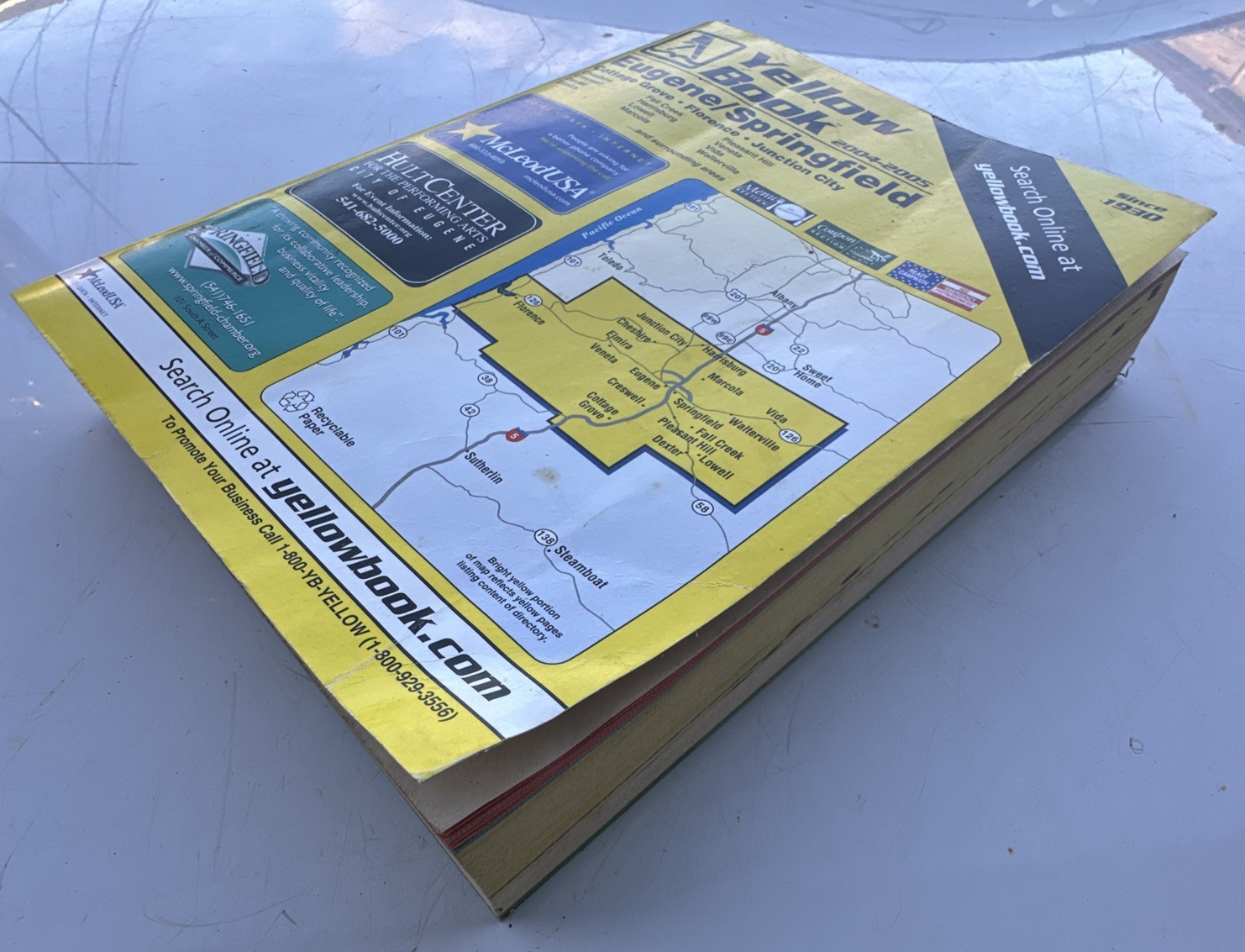 Vintage Yellow Pages Book 2004-2005 Eugene Springfield OR Yellowbook 75th Anniv