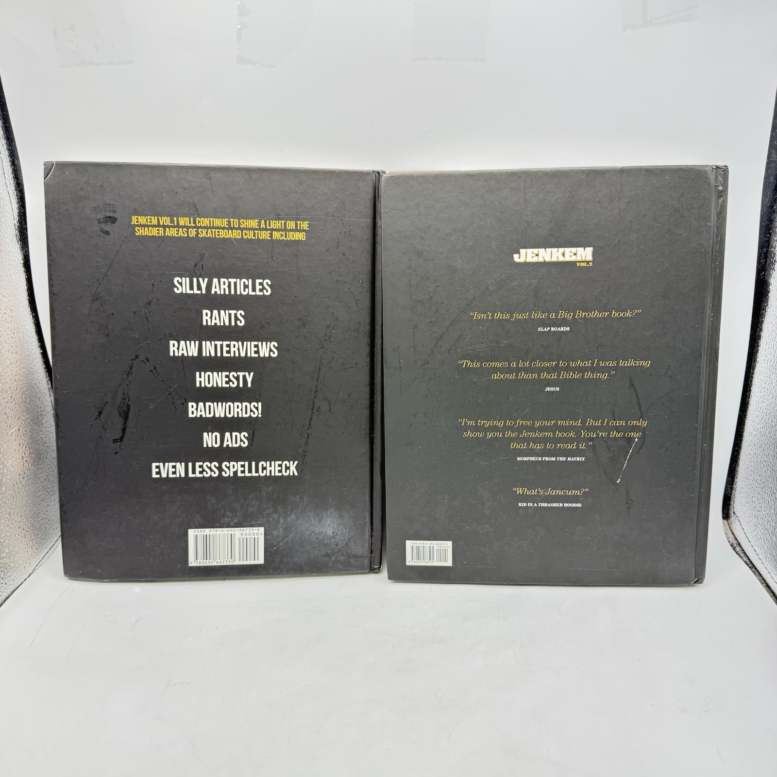 Jenkem Mag Volume 1 & 2 Hardcover Books W/Posters 1st Edition Skateboarding