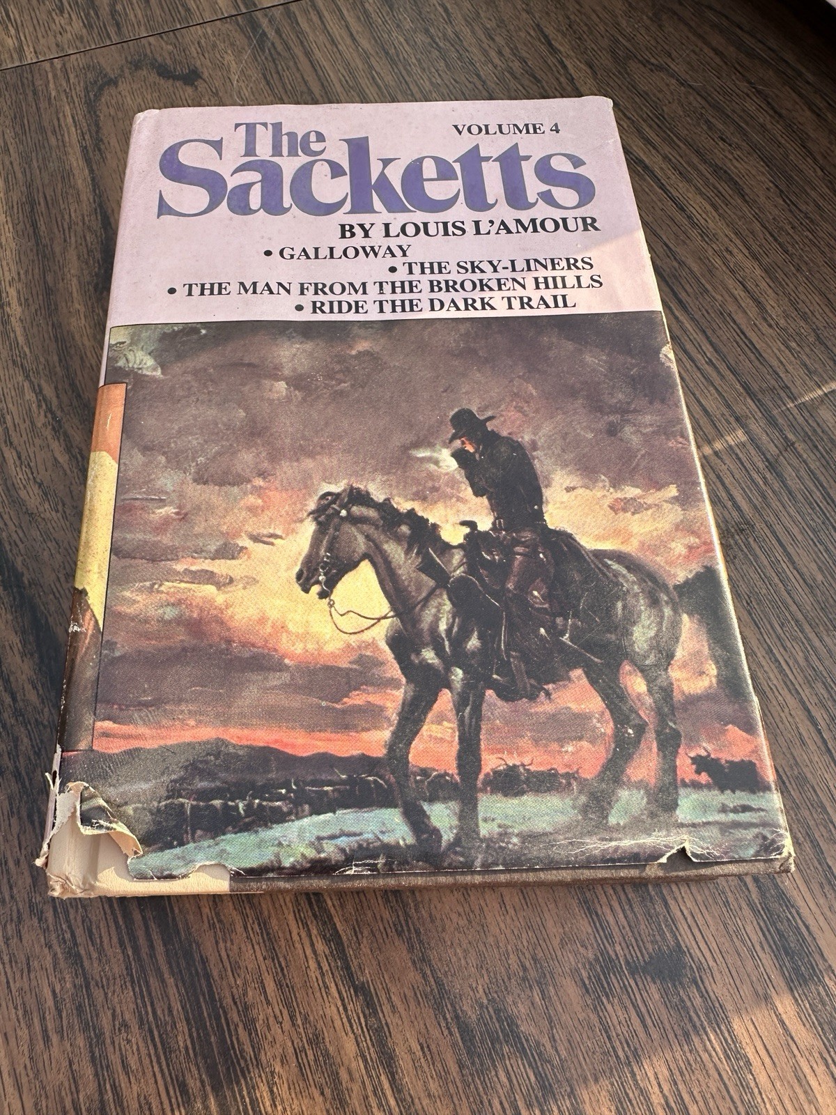 ~”The Sacketts” Volume 4, By Louis L’Amour, HC, Book Club Edition, 1980, VG