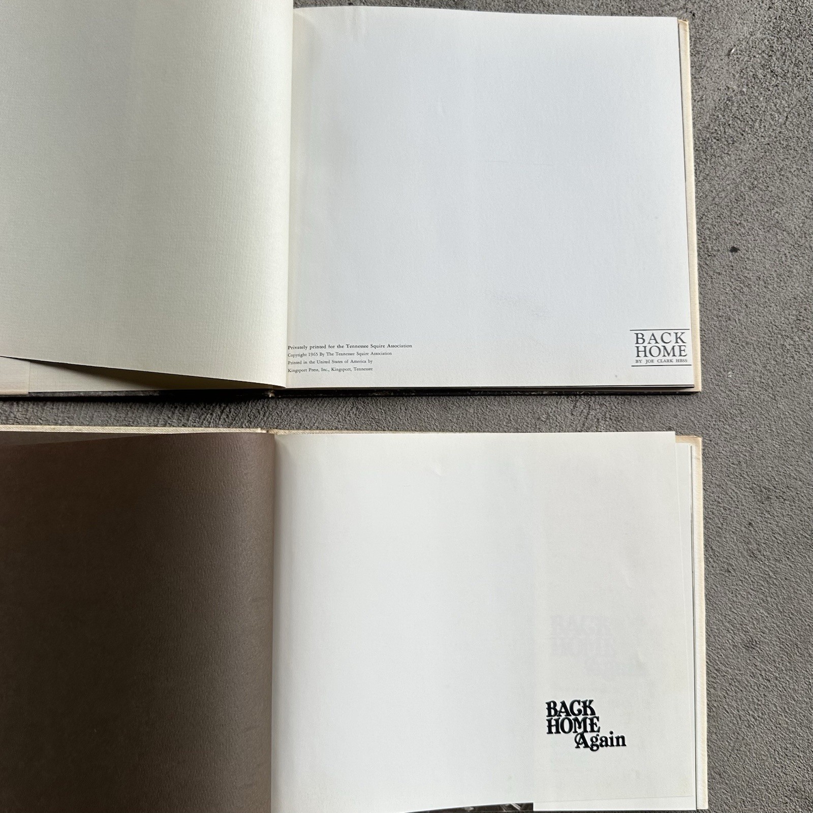 LOT OF 2 BOOKS Joe Clark Back Home & Back Home Again Hardcover DG