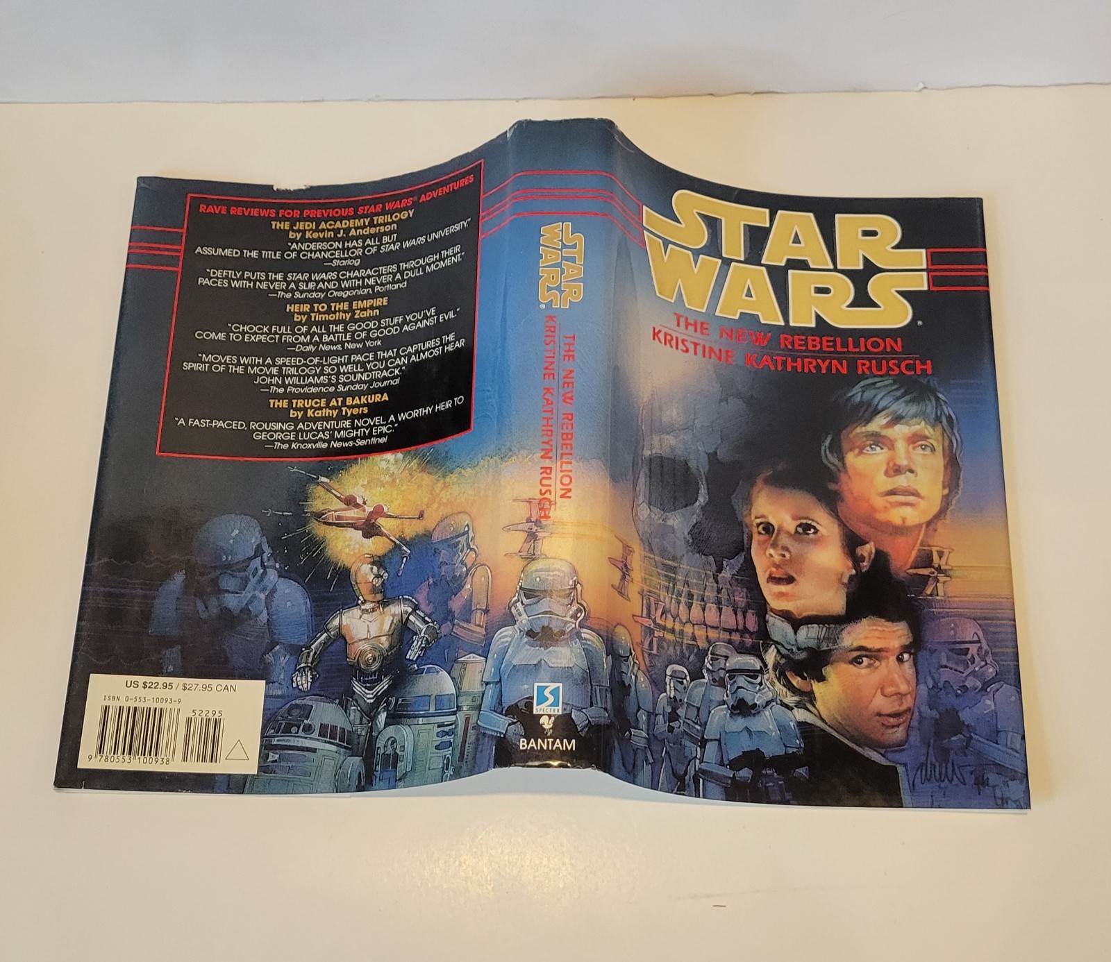 Star Wars The New Rebellion Kristine Kathryn Rusch HD DJ Bantam 1996 First 1st