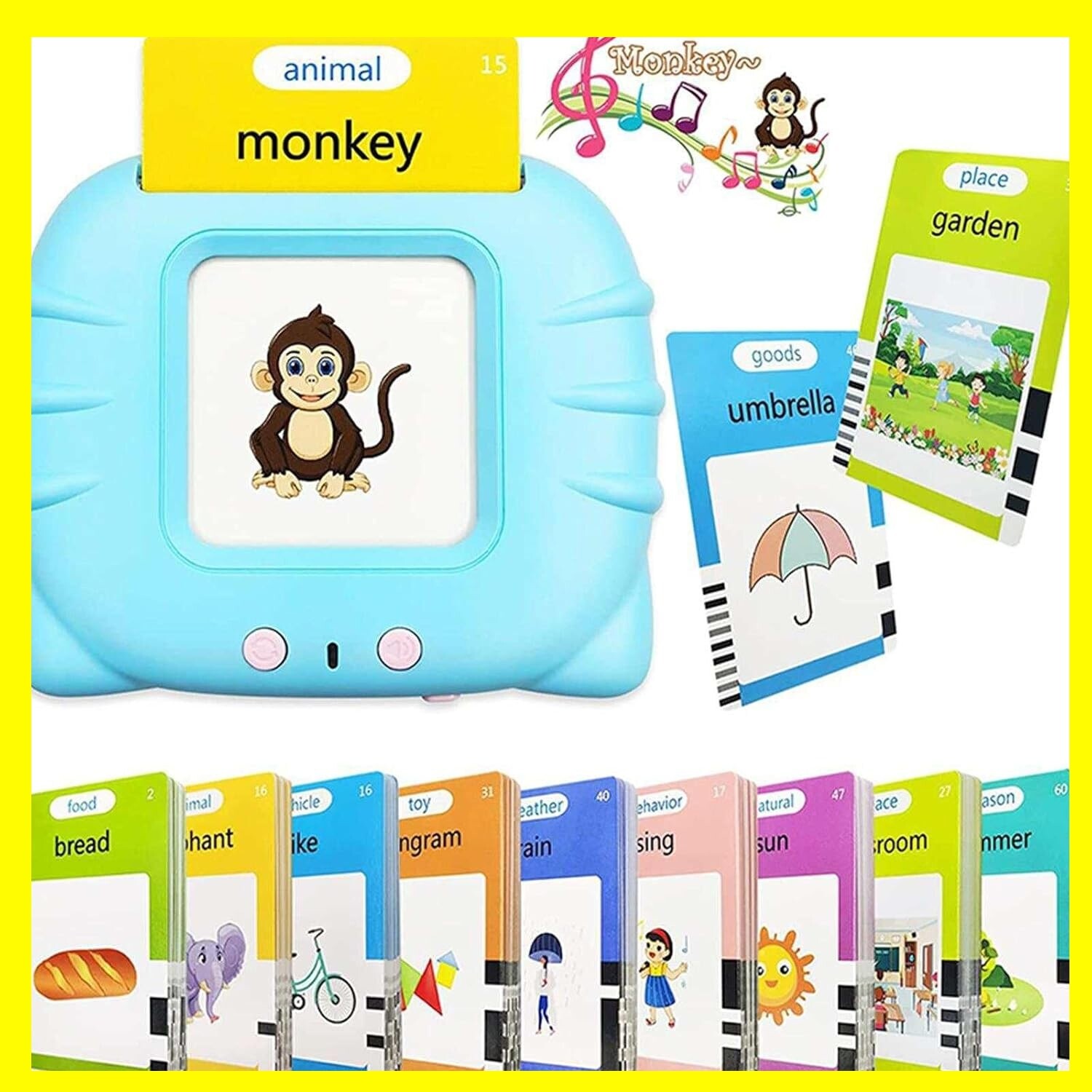 510 Sight Words, Talking Flash Cards-(Blue or Pink)