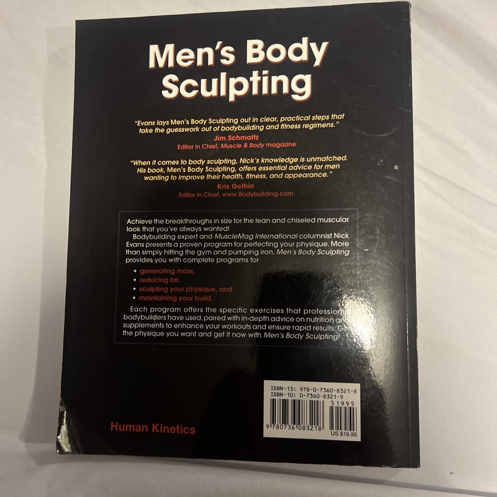 Men’s Body Sculpting – 2nd Edition – Paperback by Nick Evans Good Illustrated