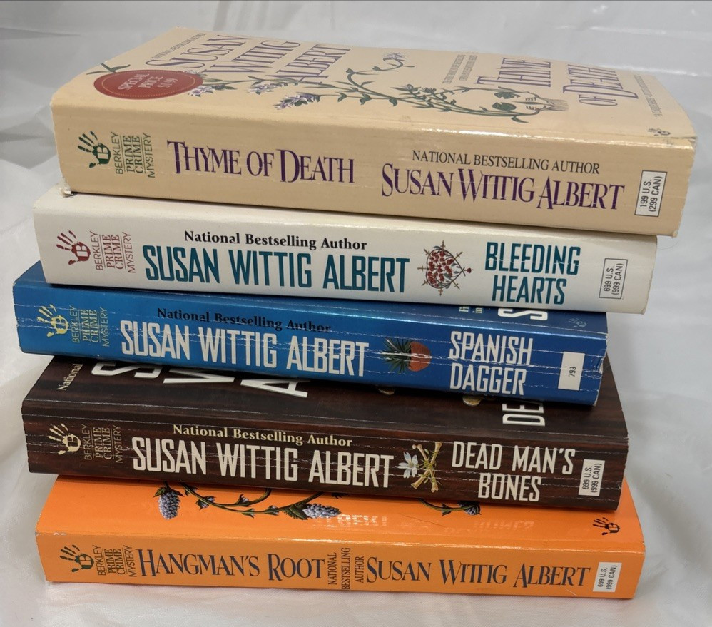 Susan Wittig Albert, lot of 5, National Bestselling Author, a unique series