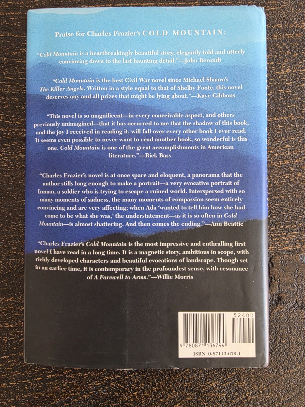 Cold Mountain A Novel Charles Frazier 1997 Hardcover VG