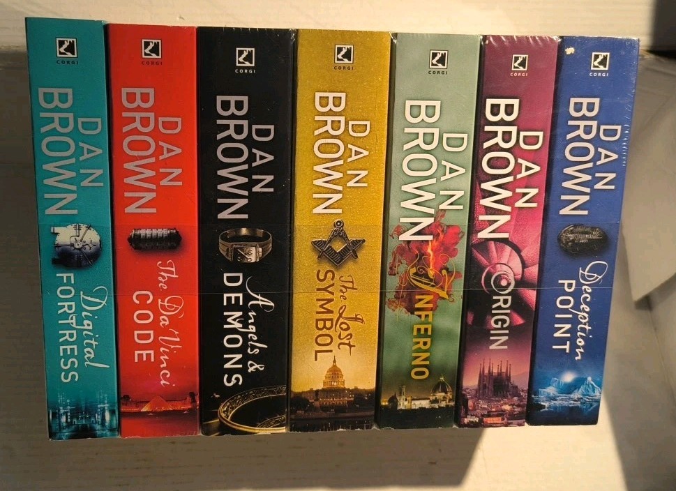 7x Dan Brown Robert Langdon Series Books Collection Set NEW/SEALED Paperback Pb