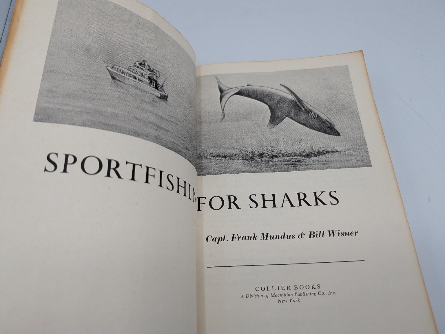 Sportfishing for Sharks Mundus Wisner 1976 Paperback Fishing Marine Life