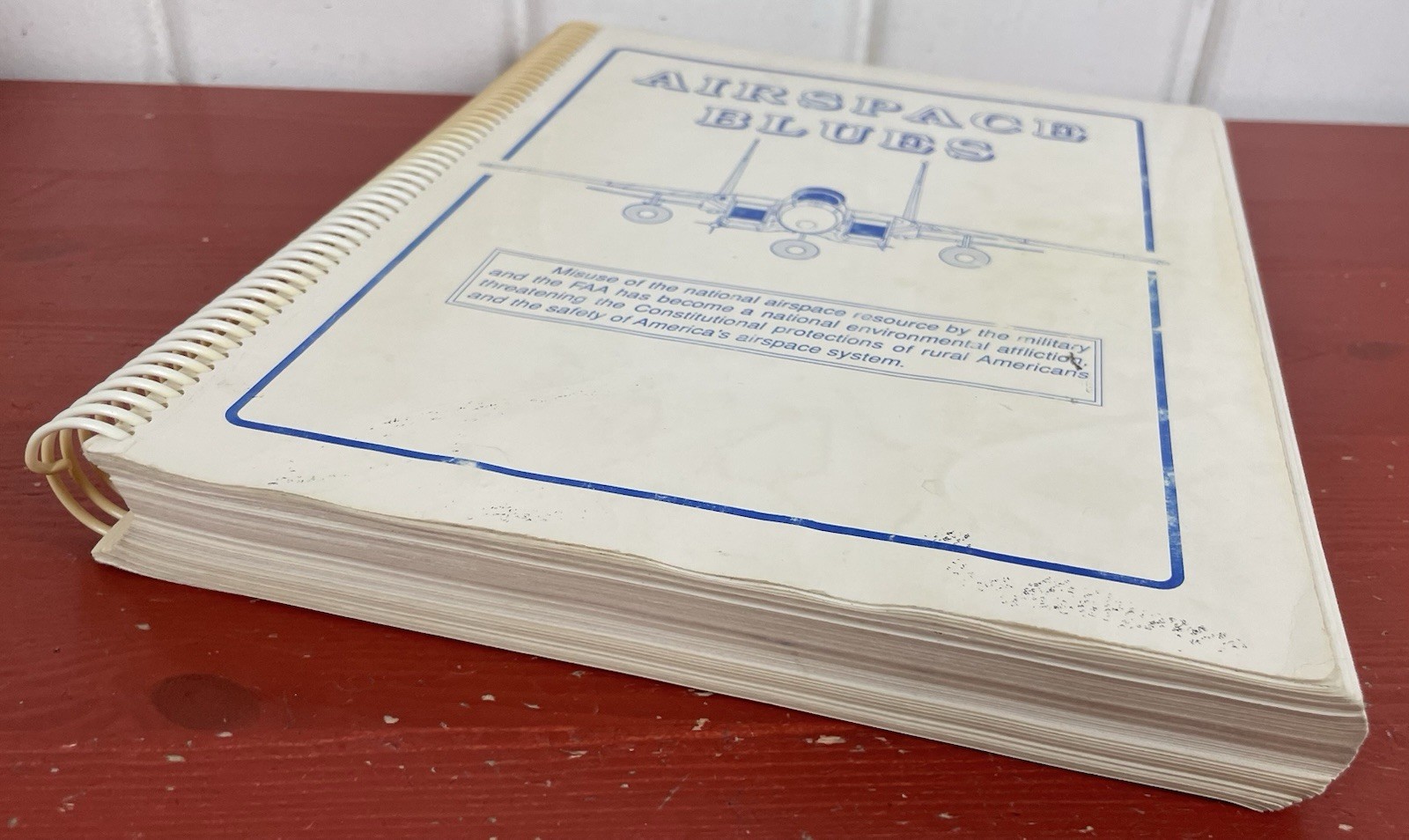 Airspace Blues by Richard Bargen, MD, Spiral PB 1989 SCARCE ~ Misuse of Airspace