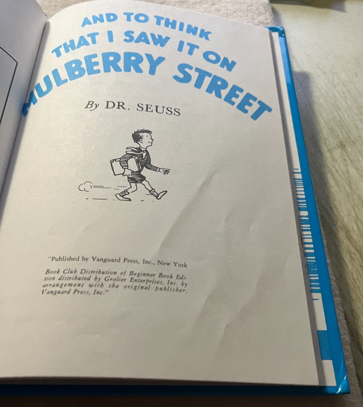 Dr Suess And To Think That I Saw It On Mulberry Street banned Book Club Edition