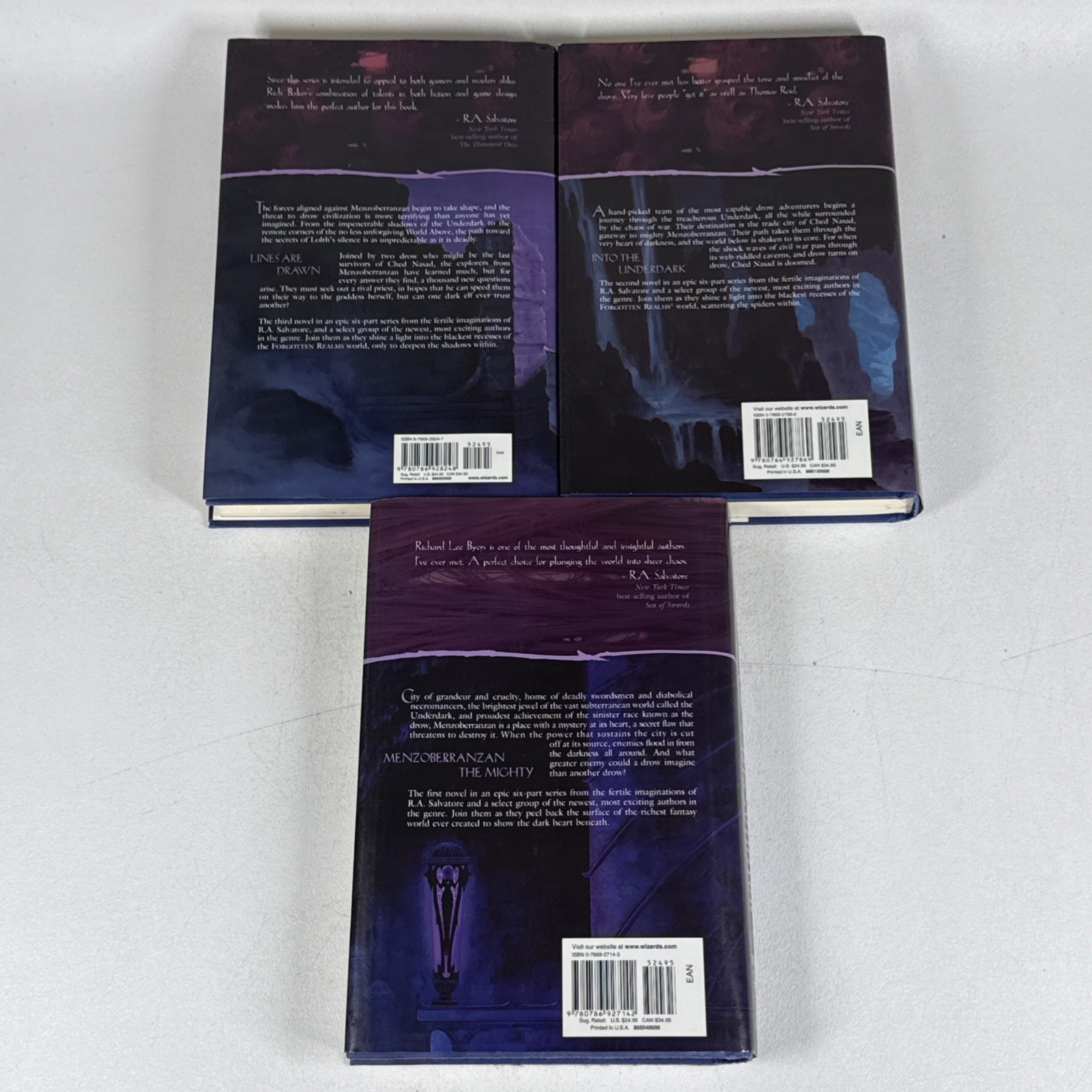 Forgotten Realms War of the Spider Queen Book Set 1-3 R.A Salvatore FIRST PRINTS