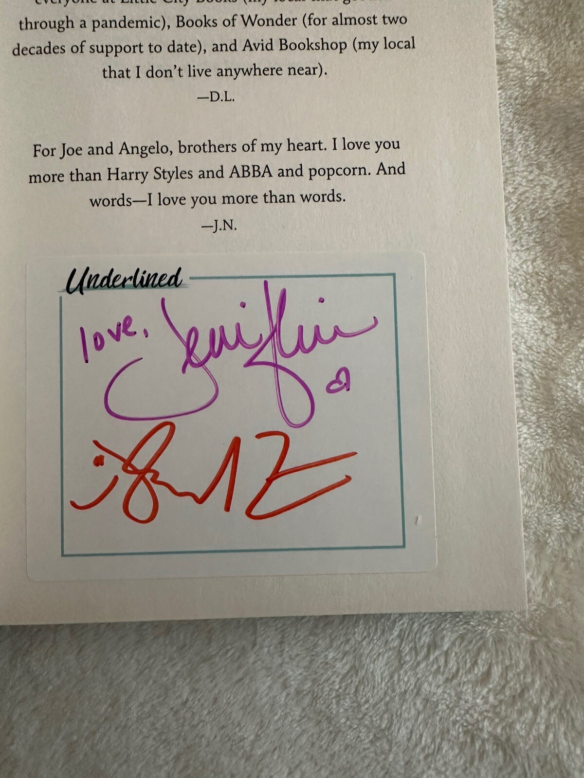 Signed 1st/1st Take Me with You When You Go Jennifer Niven and David Levithan