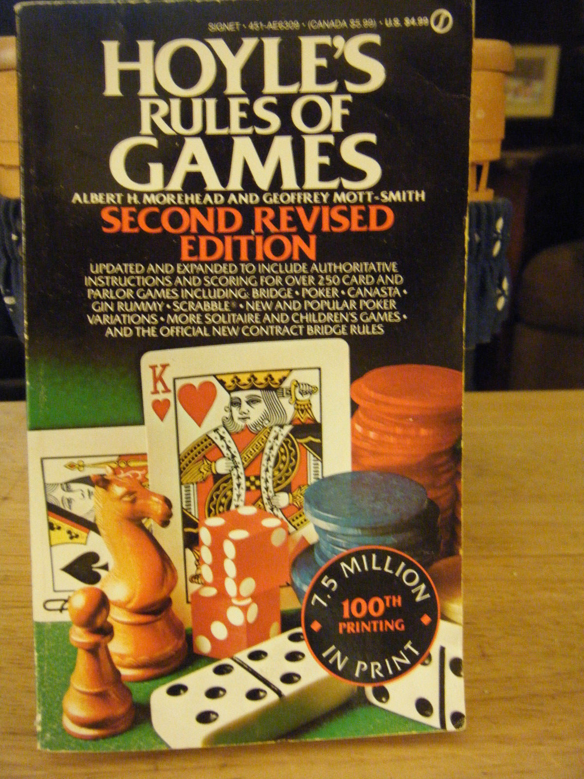 Hoyle’s Rules of Games by Albert H. Morehead and Geoffrey Mott-Smith (1983, PB)