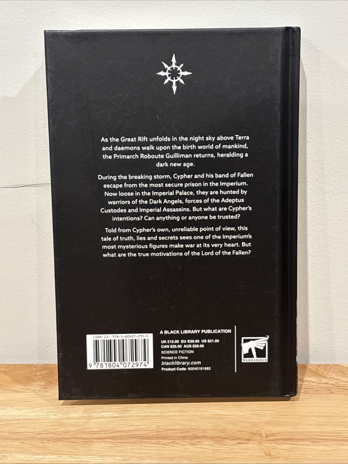 Black Library Warhammer 40k Cypher Lord of the Fallen By John French Hardcover