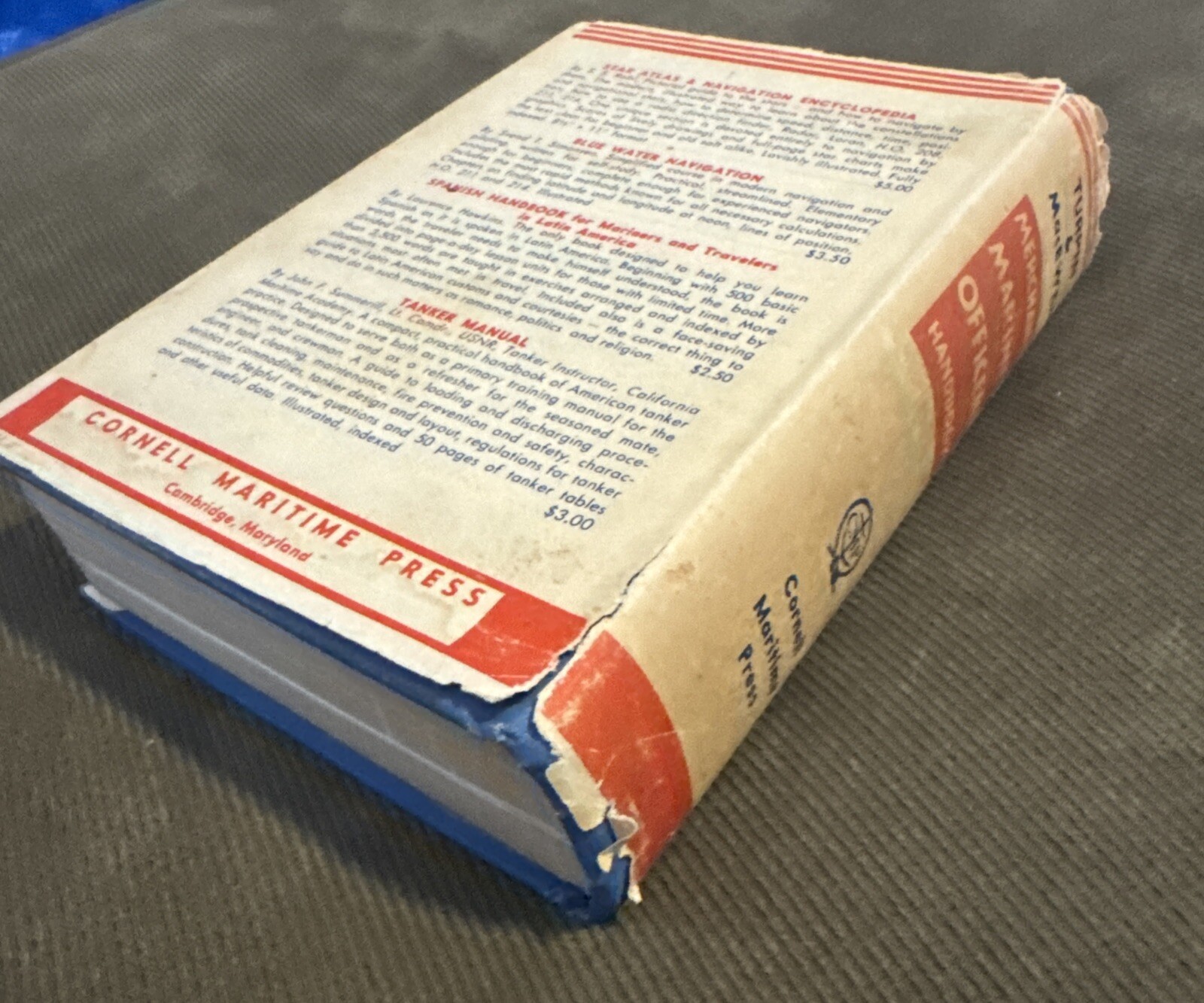Vintage 1950 Merchant Marine Officers’ Handbook With Sleeve by Macewen William A