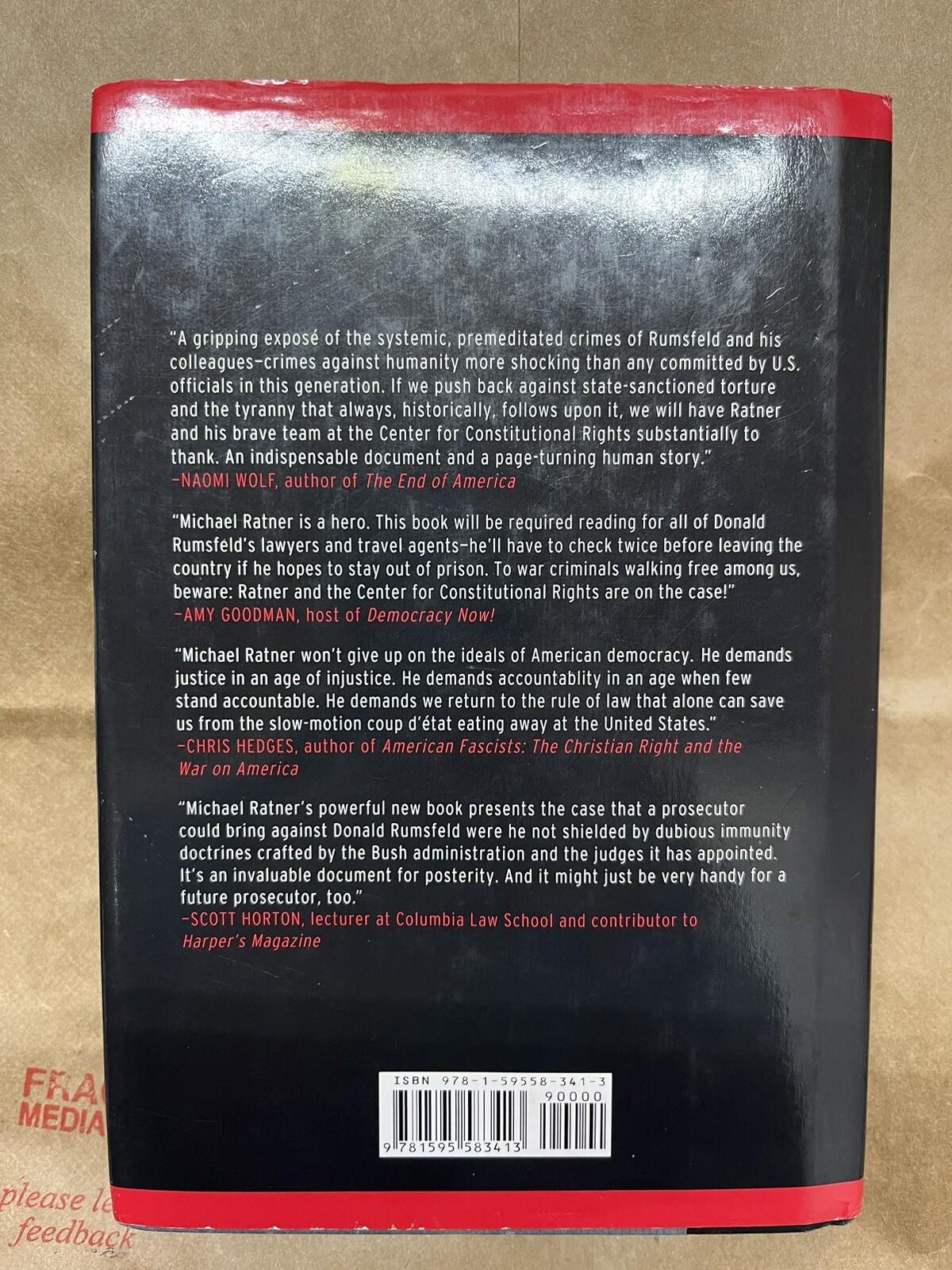 The Trial Of Donald Rumsfeld By Michael Ratner 2008 Signed