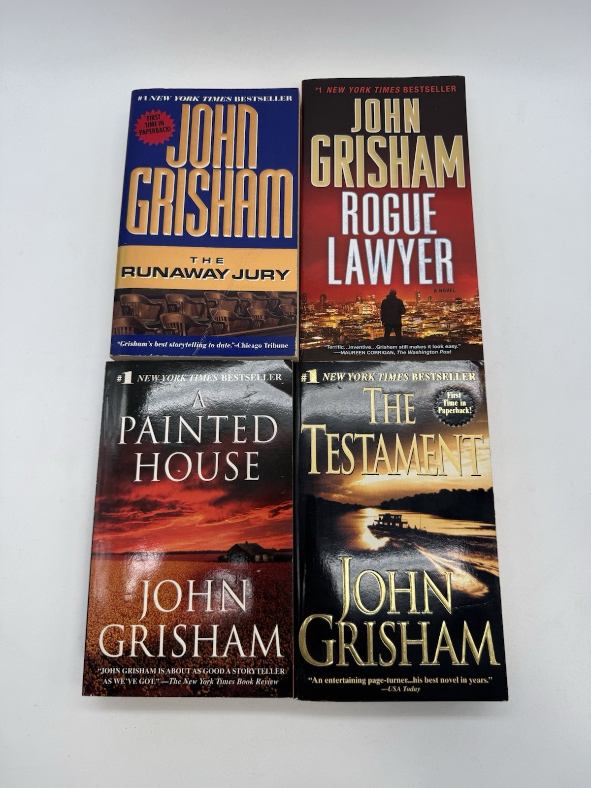 John Grisham 16 Book Lot Paperback Collection Legal Thriller Novels Mixed Set