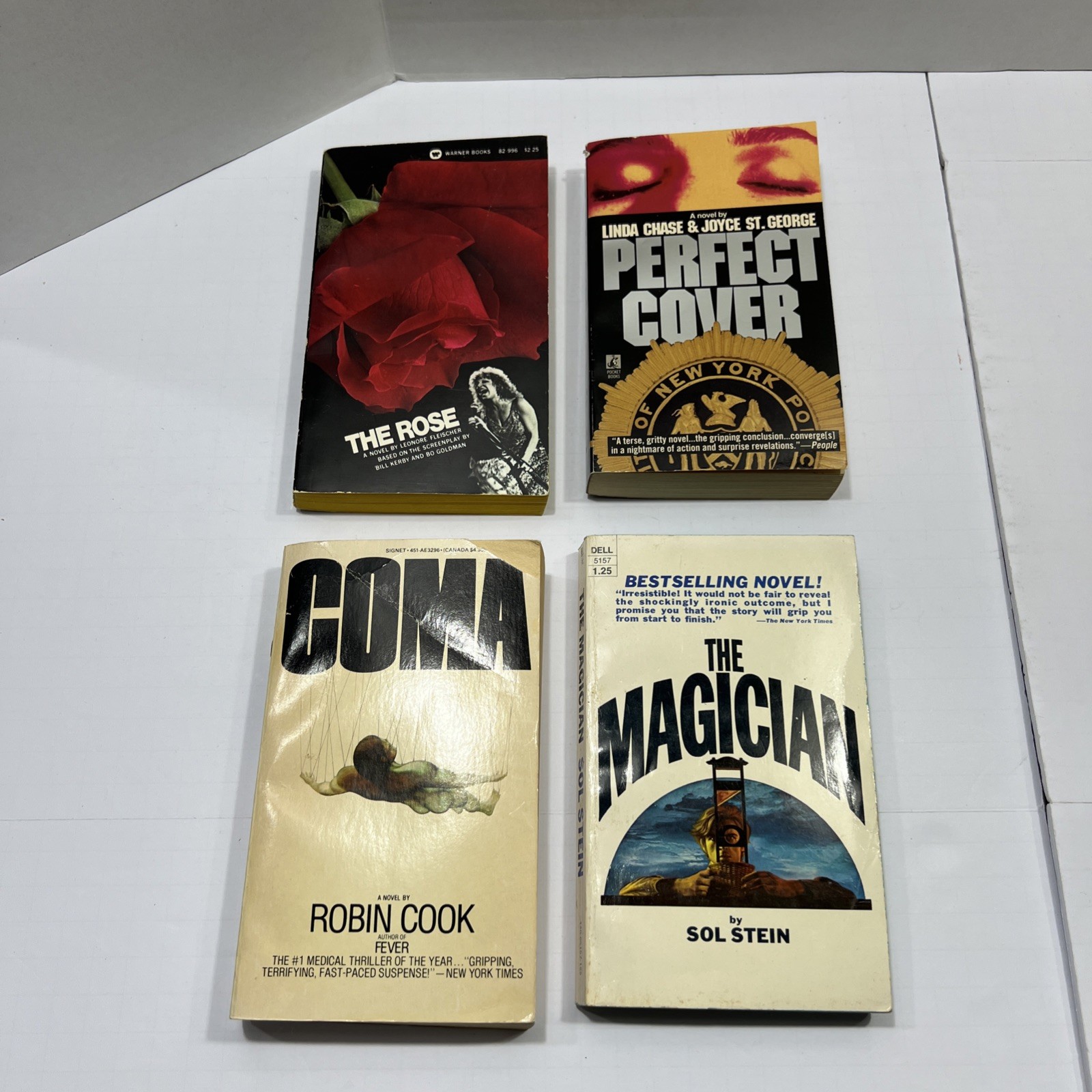 Lot of 16 Mixed Vintage Fiction Mystery Fantasy Crime Books Various Authors PB