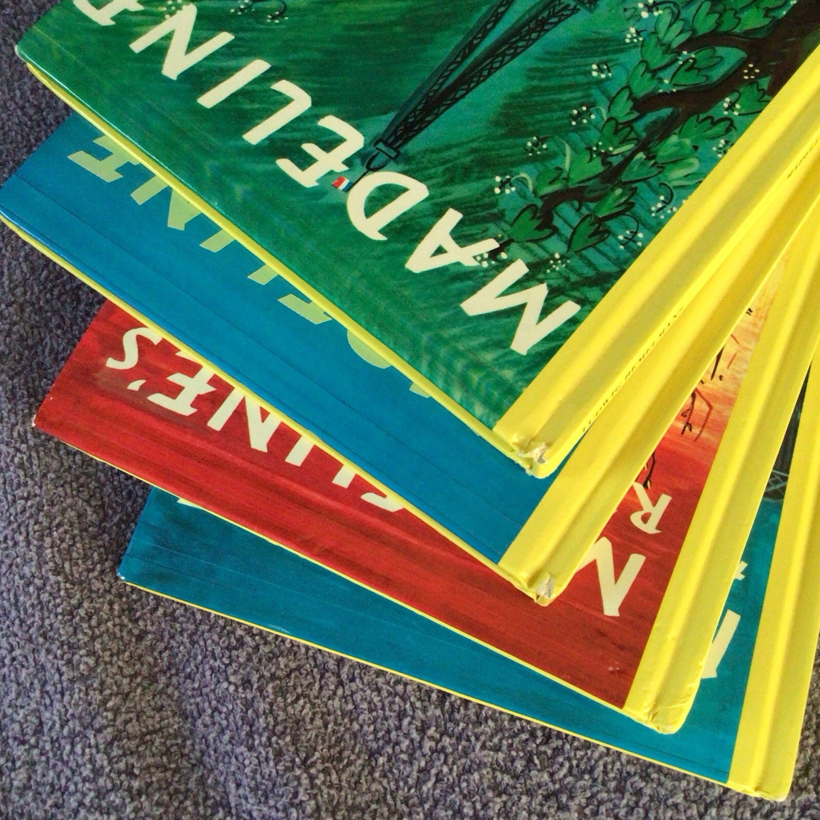 ✨4 Vintage 1992 MADELINE BOOK LOT By Ludwig Bemelmans – Trade Size Hardcover