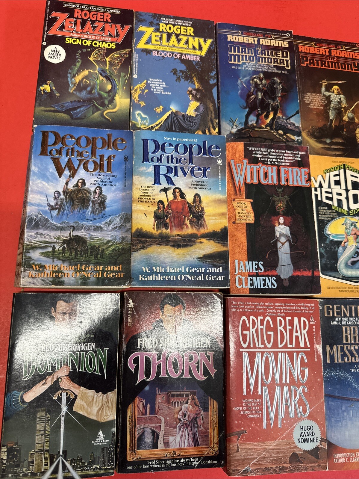 SCIENCE FICTION FANTASY LOT OF 15 PAPERBACK BOOKS SCI FI MULTIPLE AUTHORS