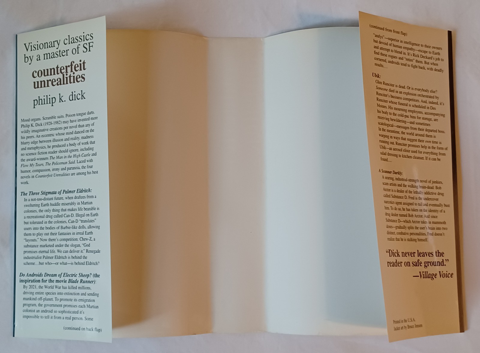 COUNTERFEIT UNREALITIES Philip K Dick HC DJ SFBC 2002 A Scanner Darkly 1st Print