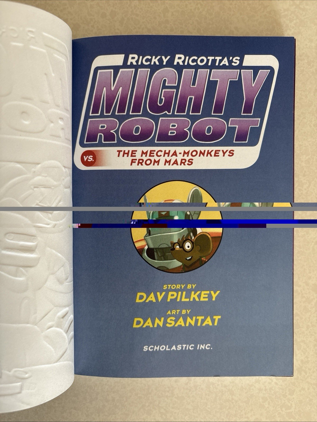 Lot of 6 Ricky Ricotta’s Mighty Robot PBs, Books 1 4 5 6 7 9 by Dav Pilkey