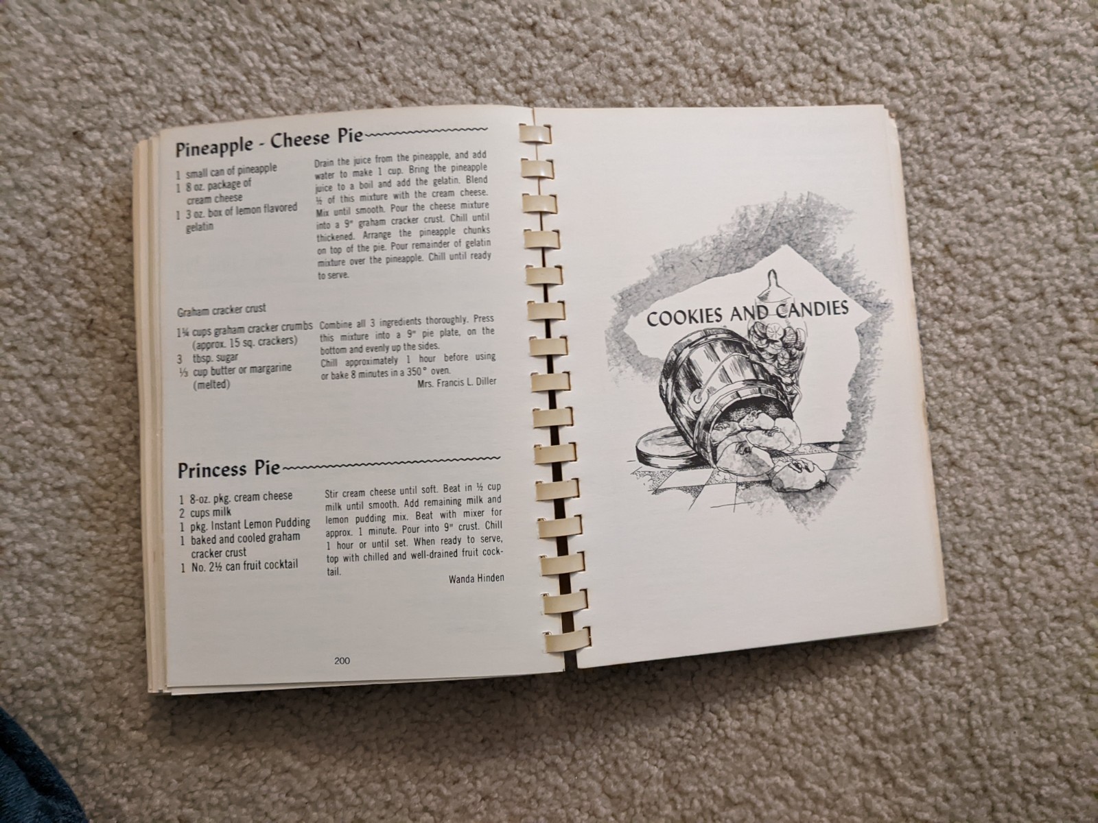 Album Of Lancaster County, PA 1971 Spiral-Bound Cookbook By Mary Ferree Society