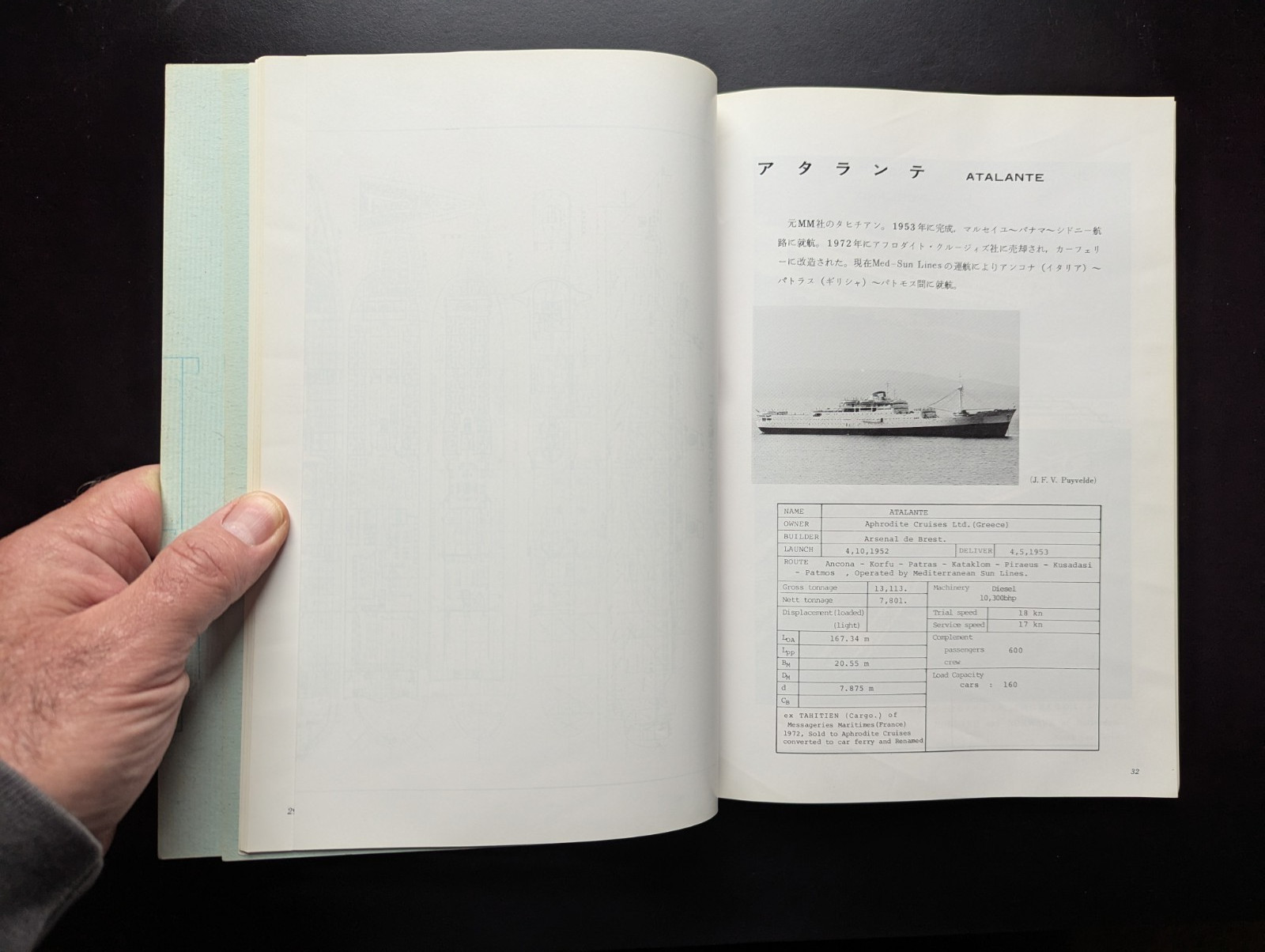 Large Ferries Of The World Ikeda 1977 Osaka Rare Japanese Ferry Reference Signed