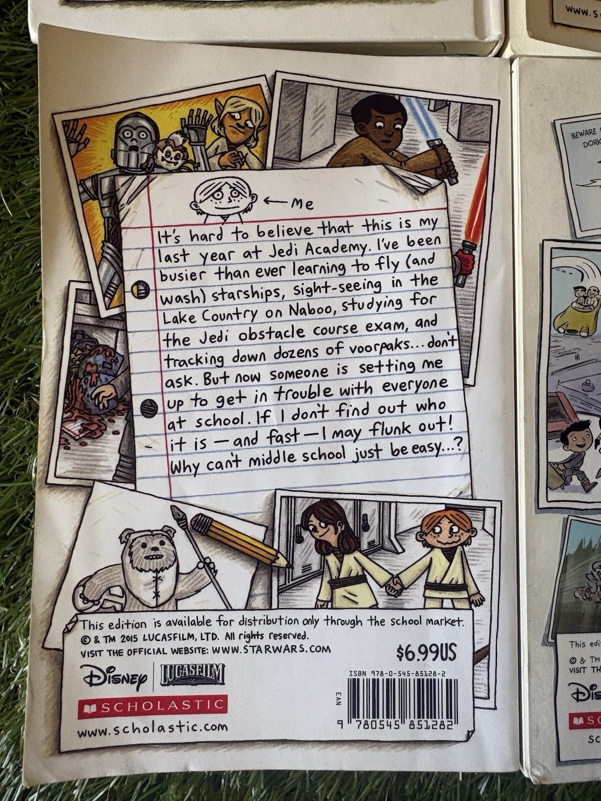 LOT Of 4 Star Wars Jedi Academy Books Jeffrey Brown Jarrett J. Krosoczka