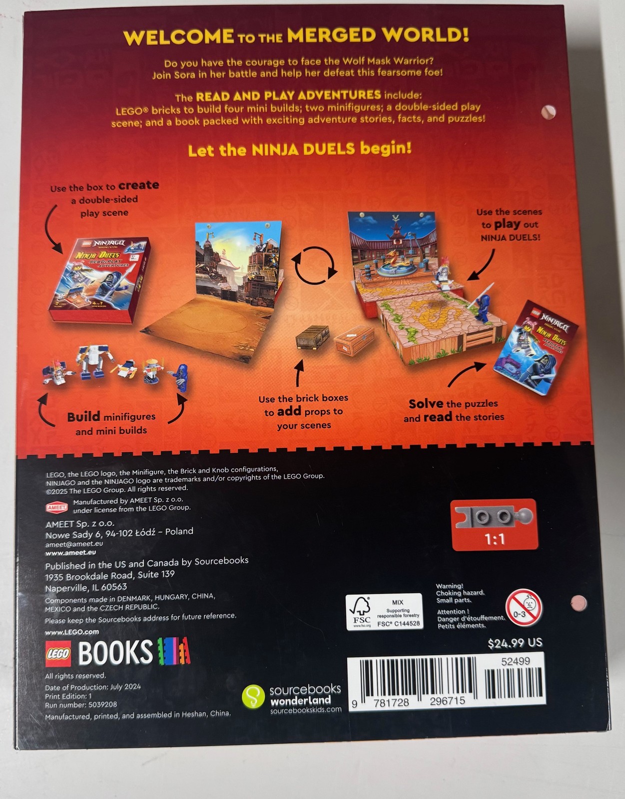 LEGO NINJAGO Read & Play Adventures: Ninja Duels Hardcover New