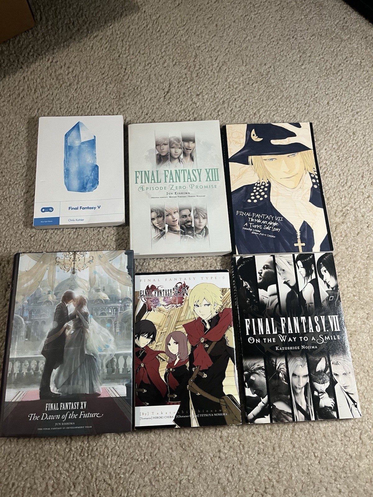 Square Enix Books Final Fantasy Collection Hardcover Fantasy Novel Video Games