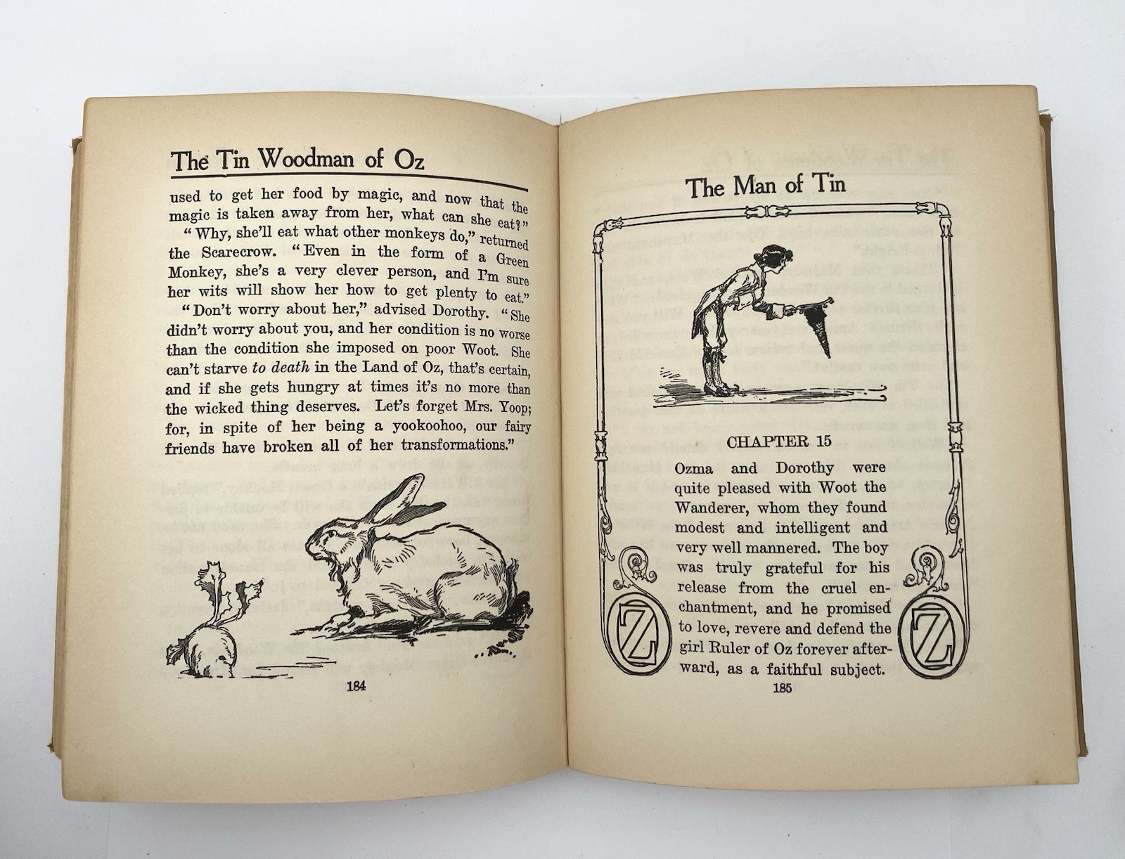 Vintage Wizard of Oz L Frank Baum Hardcover 1956 Reilly & Lee Co Illustrated