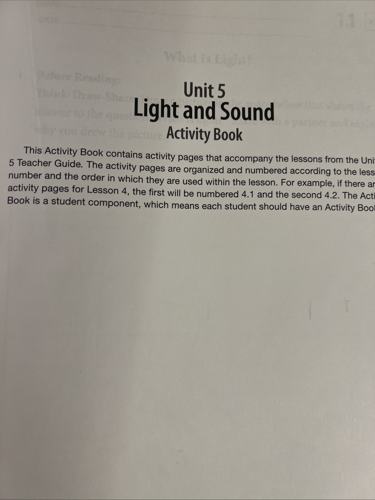 Amplify Core Knowledge Language Arts Unit 5 Light and Sound Grade 3