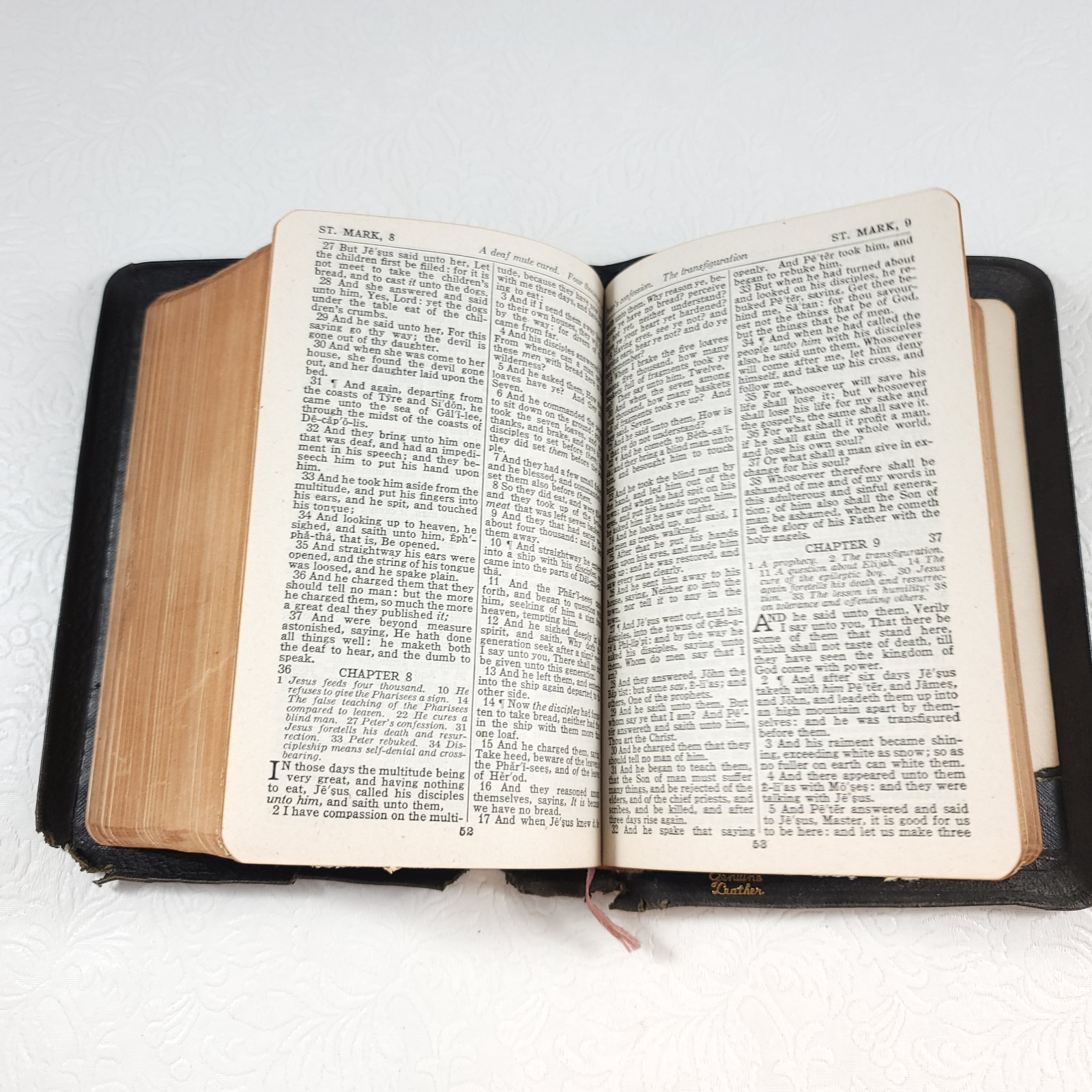 Holy Bible Pronouncing National Bible Press Undated Leather Authorized KJV