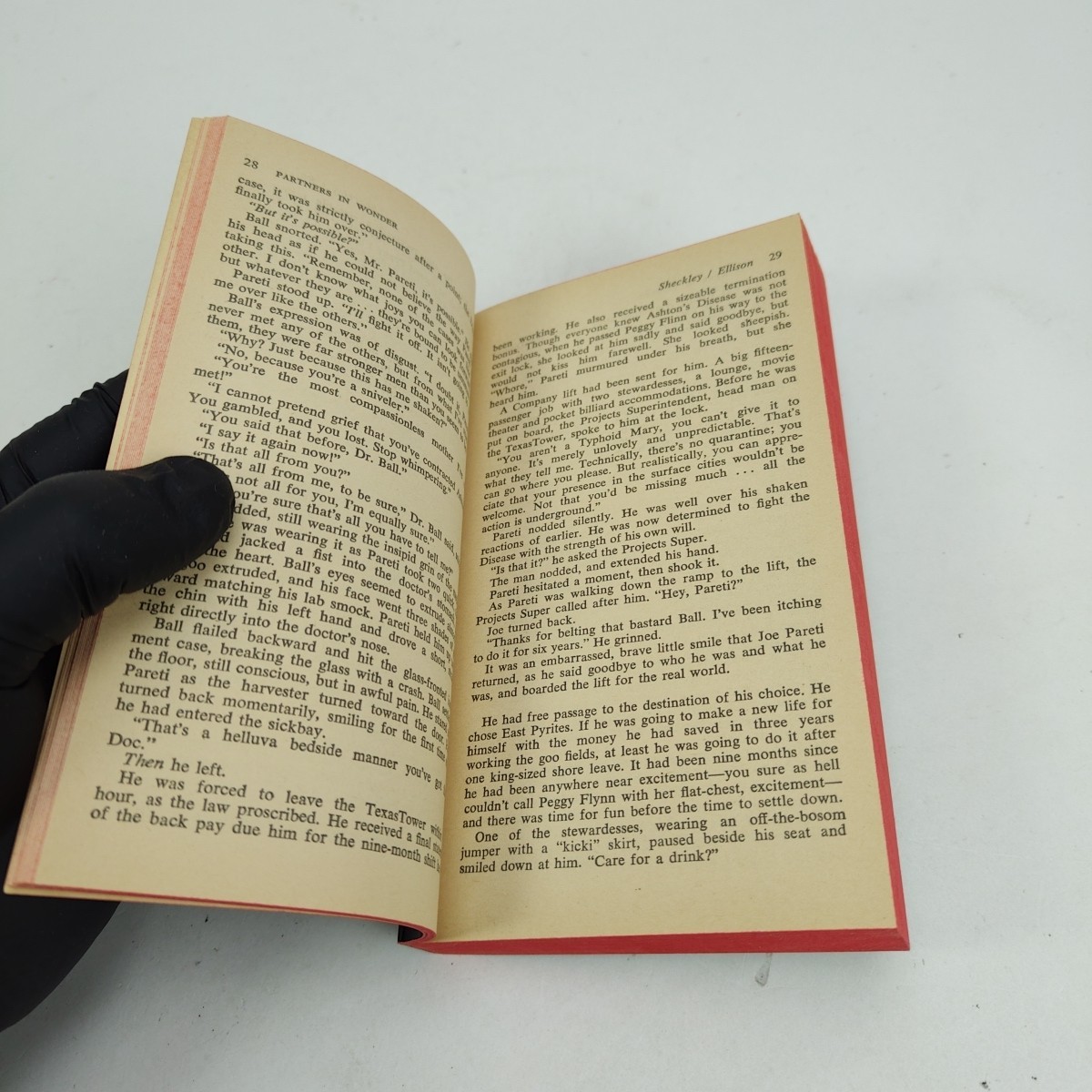 SIGNED Partners In Wonder Harlan Ellison (Paperback, 1972) Avon N416, FLAWED