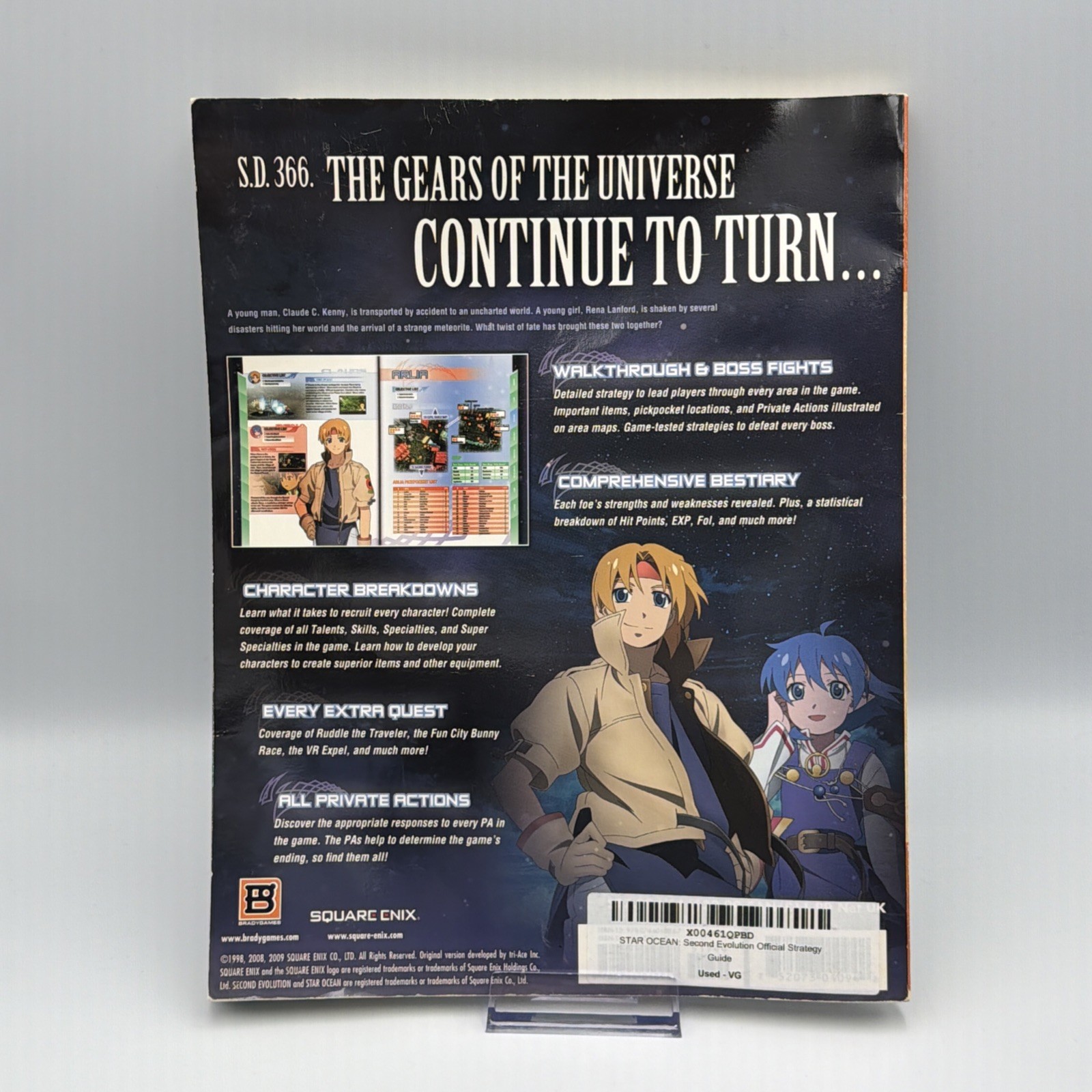 STAR OCEAN Second Evolution STRATEGY GUIDE Brady Games AUTHENTIC Square Enix