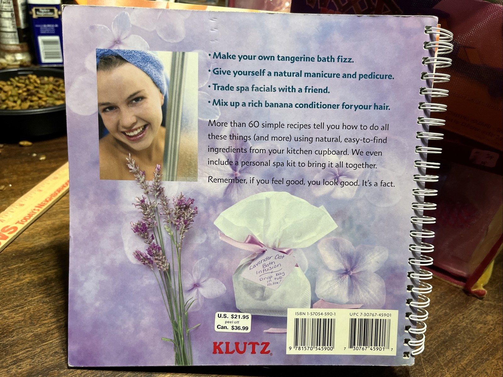 2001 Klutz The Body Book Recipes For Natural Body Care Complete Unused