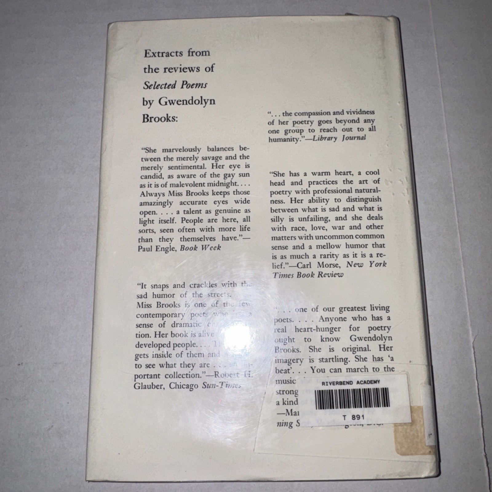 Into The Mecca Gwendolyn Brooks Hardcover Book with Dust Jacket