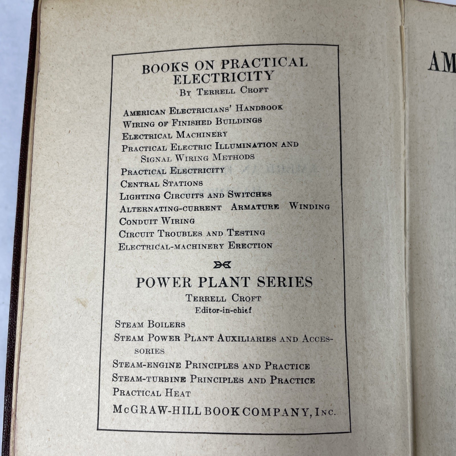 Lot Of 3 Vintage Books Electrician General Electric Encyclopedia Of Machine Shop
