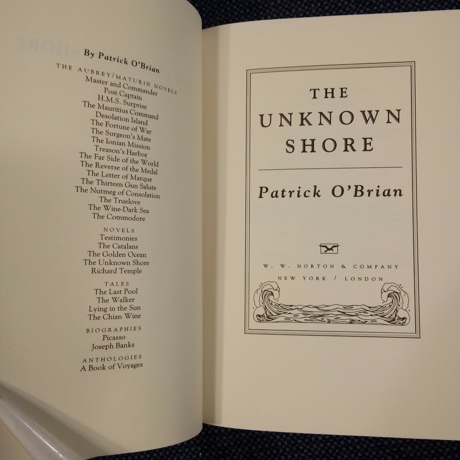The Unknown Shore Patrick O’Brian 1995, Hardcover DJ