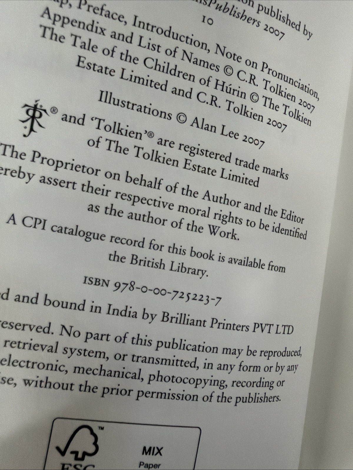 J. R. R. Tolkien The Children of Húrin