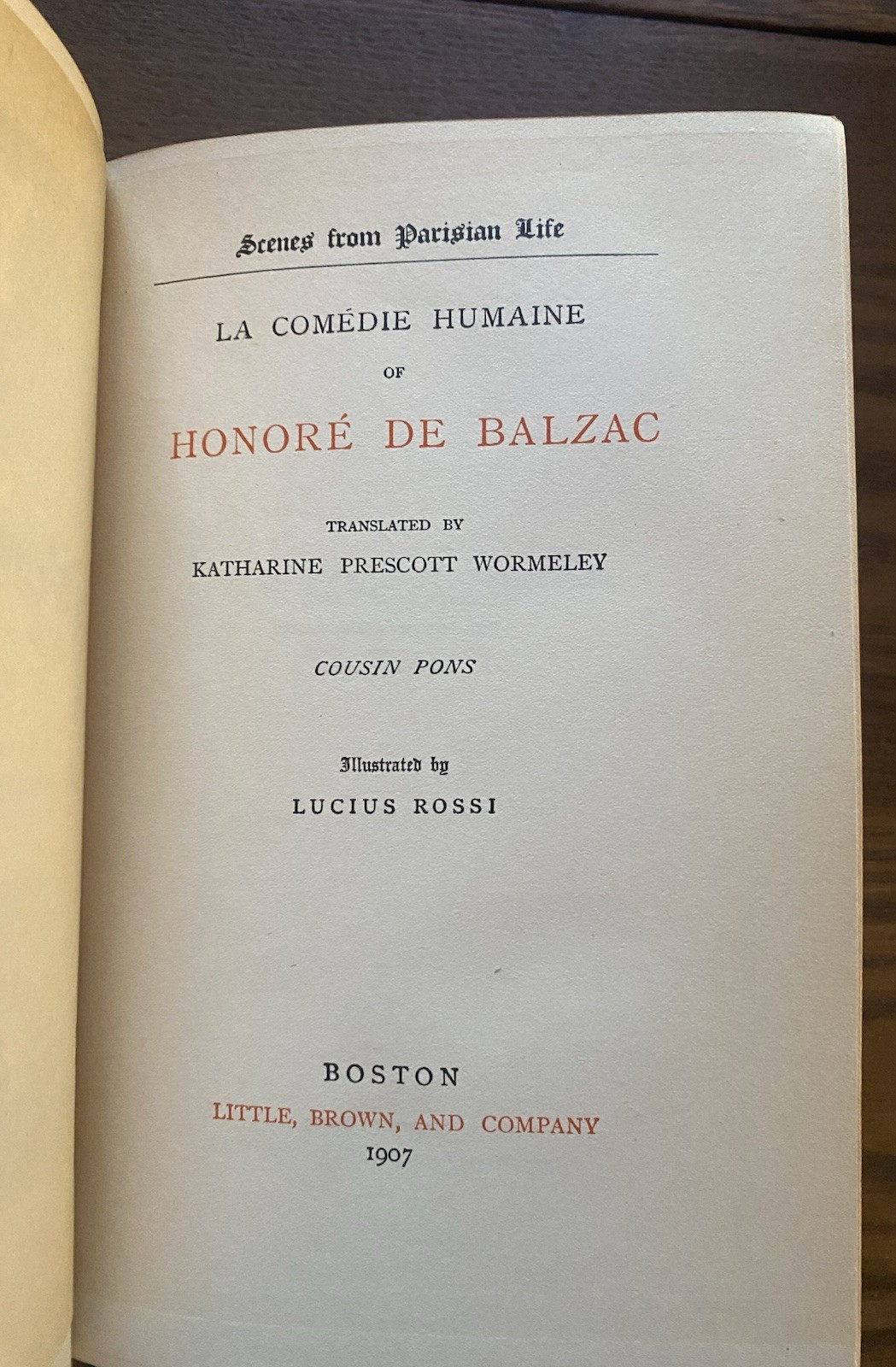 Honore de Balzac 3 Vols 1903-1907 Little Brown Co HC Decorative Bindings