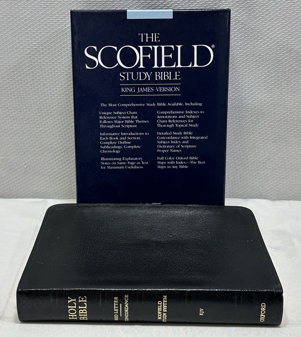 Scofield Holy Bible Red Letter Concordance Study System KJV Oxford 291RL Black