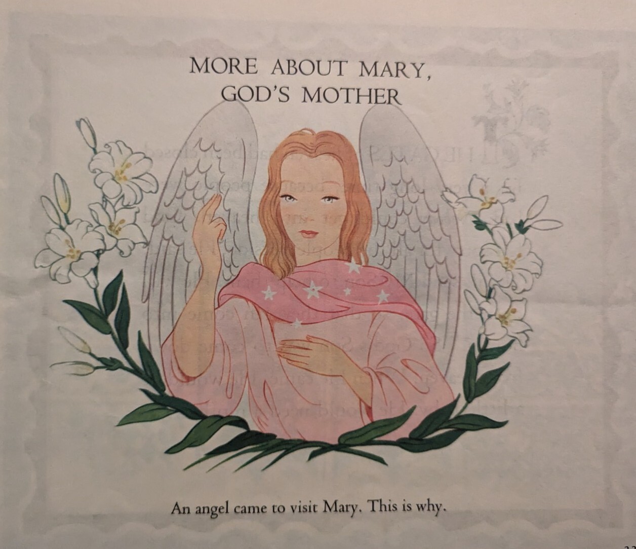 Vintage Catholic Children’s Treasure Box No. 8 1958 An Angel Visits Mary