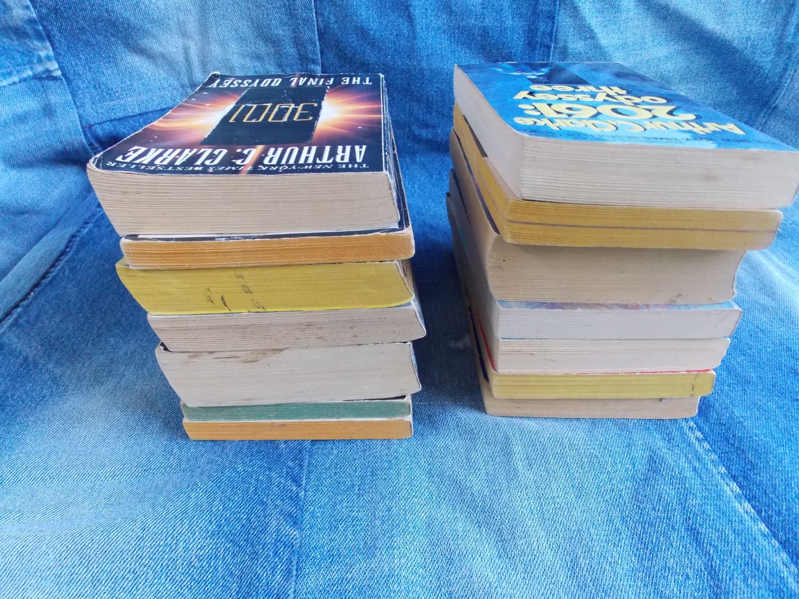 Arthur C Clarke Sci Fi Paperback Book Lot or 14 Vintage
