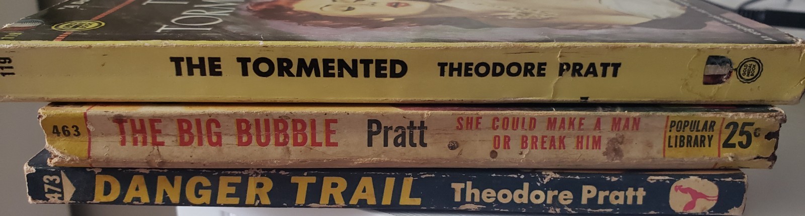 Lot Of 3 Vintage Theodore Pratt Paperbacks