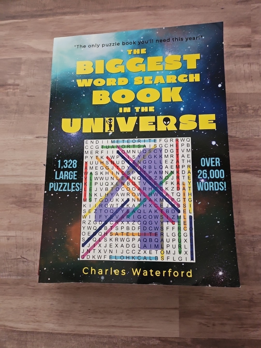 THE BIGGEST WORD SEARCH BOOK IN THE UNIVERSE #4 By Charles Waterford 1328 Puzzle