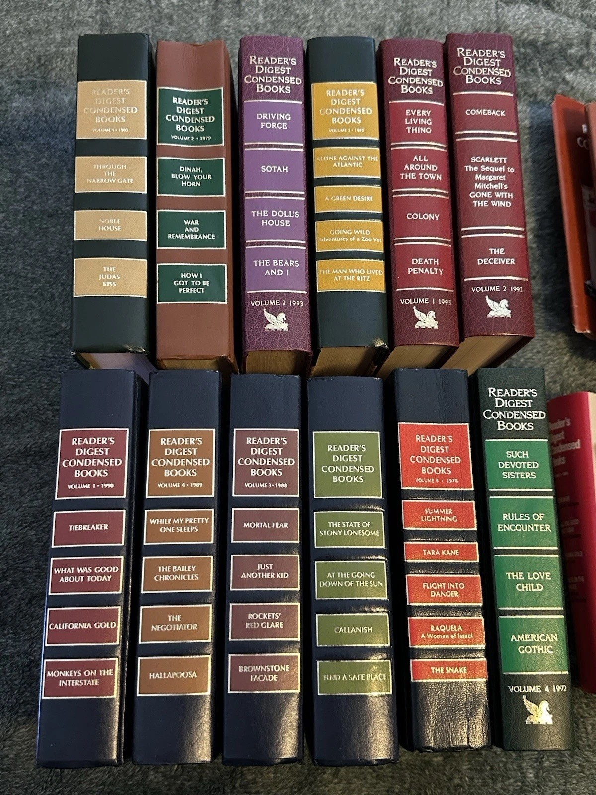 Lot Of 17 Readers Digest Condensed Books Mix Of 70s, 80s Through 90s EUC
