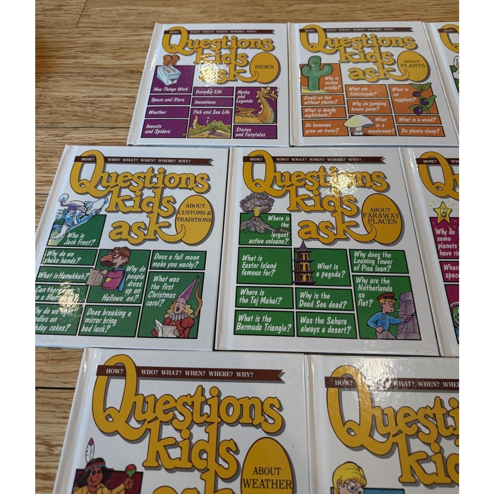 Questions Kids Ask Hardcover Books 1988 – Lot Of 10 VTG HC Children’s
